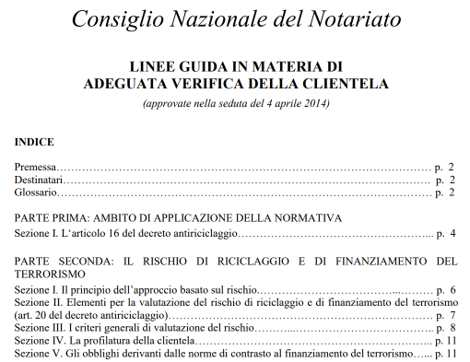 Linee Guida Notai