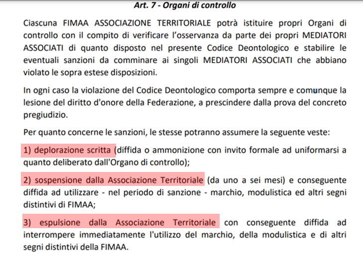 Agenti Immobiliari: Art. 7 codice Deontologico