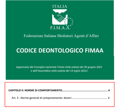 Agenti Immobiliari: codice deontologico