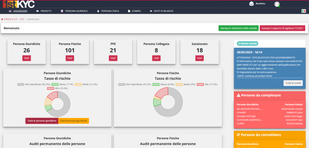 Software antiriciclaggio AML 1st KYC